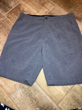 VOLCOM Surf & Turf Kerosene Hybrid Mens 33 Solid  Gray Chino Shorts